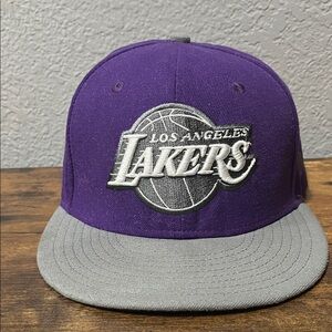 Lakers Purple and Gray  Cap